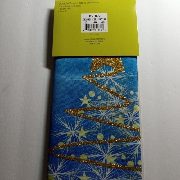 Holiday Meadow Creek Suede Garden Flag 12.5x18" Double sided, "Gold Chr… - Picture 3 of 4